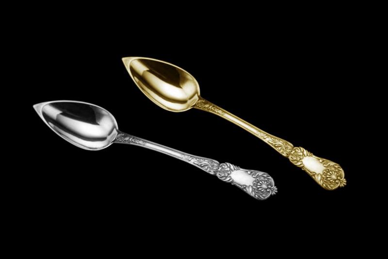 Emerald Essence Cutlery Sets - Premium Marble & Gold-tone Finish